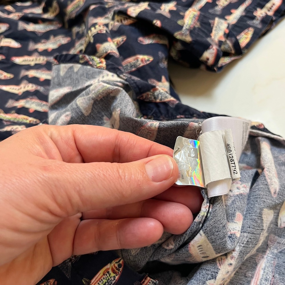 The North Face Baytrail Short Sleeve Rainbow Trout Button Down Shirt - Picture 8 of 11